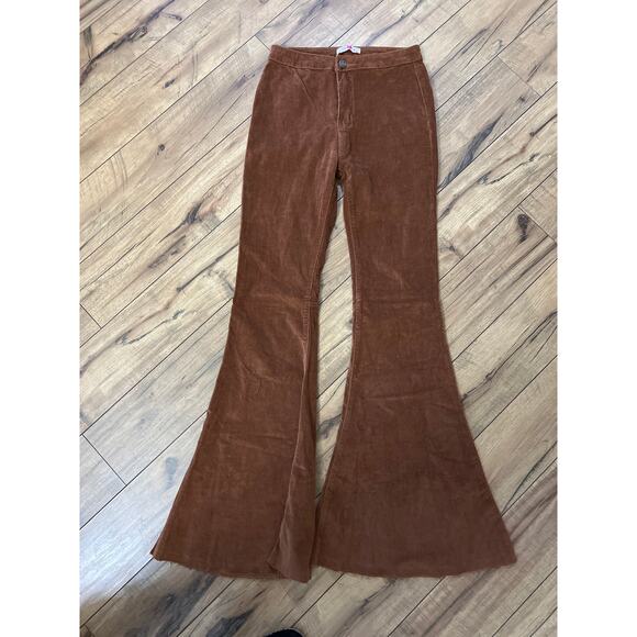 Buddy Love size 27 brown corduroy flare pants - Picture 1 of 5